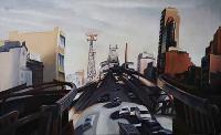 FROM AERIAL TRAMWAY - Claude-Max Lochu - Artiste Peintre - Paris Painter